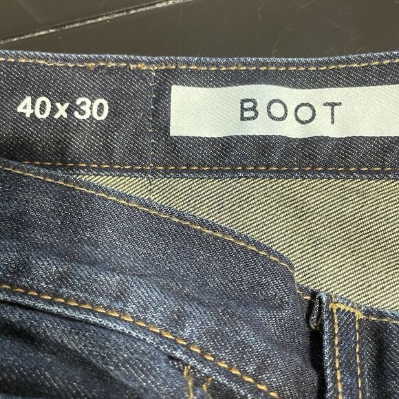 Gap 1969 Boot Cut Jeans Men’s 40X30 Blue Dark Wash ROCKAWAY Cotton Denim EUC - Picture 7 of 12